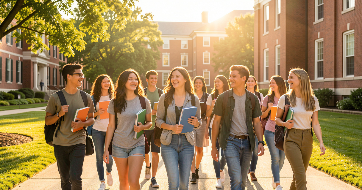 Séjour linguistique USA : étudiants souriants sur le campus de l'UCLA